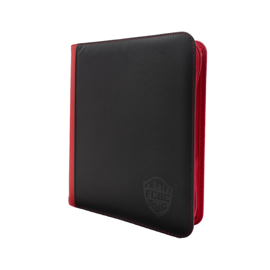 FCBC Black & Red 4-Pocket Toploader Binder
