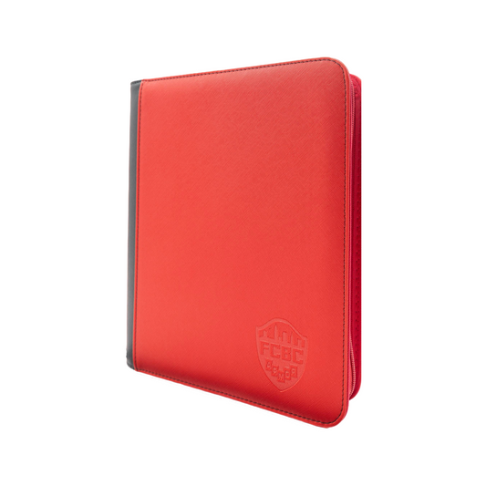 FCBC Red & Black 4-Pocket Toploader Binder